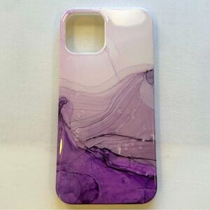 Wow Mobile Marble Purple Phone Case Glossy Finish iPhone 12 Pro Max